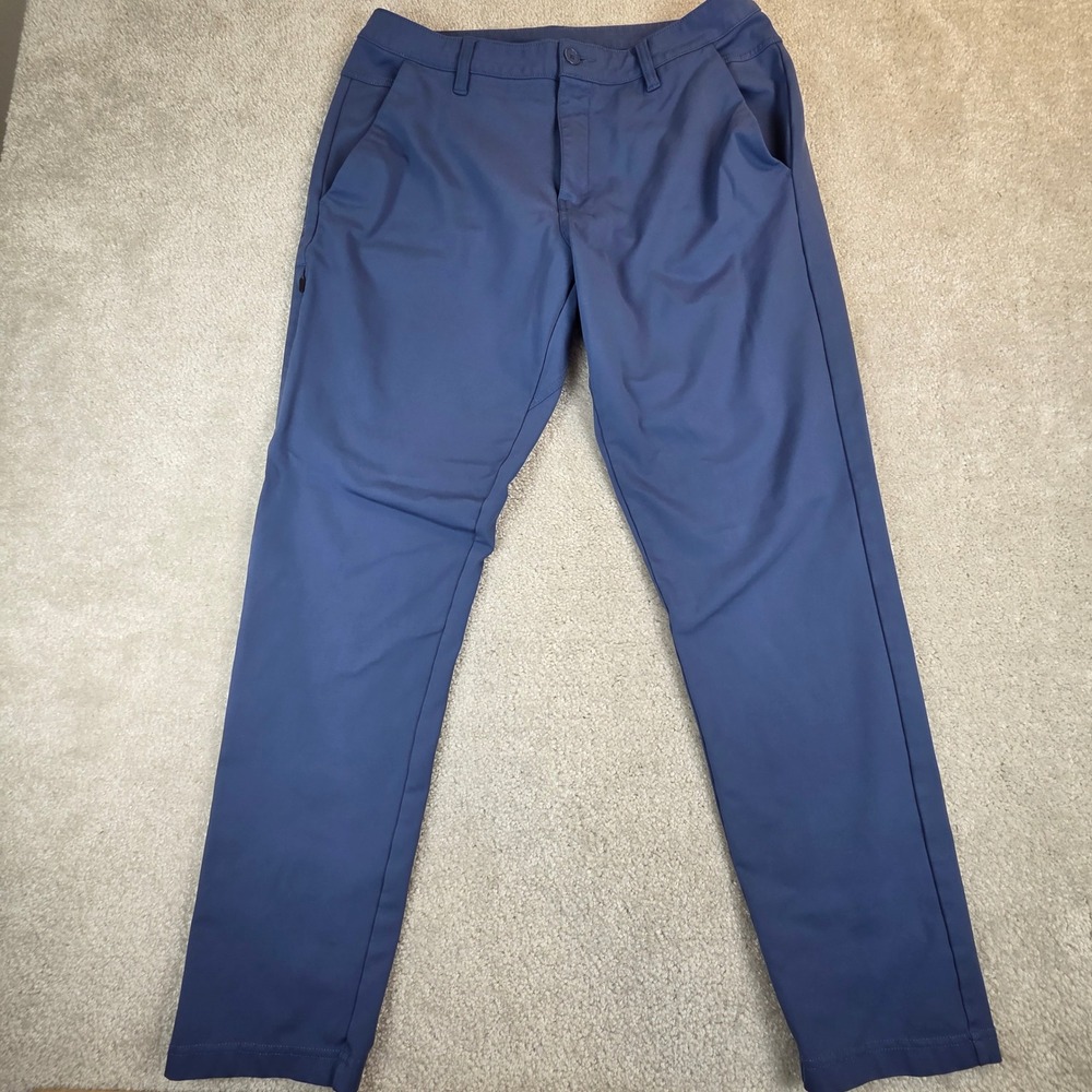 BYLT Premium Basics Everyday Pant 2.0 Slim Fit Navy Blue Mens 36 (34x30)